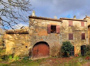 Porzione terra tetto in campagna vista panoramica