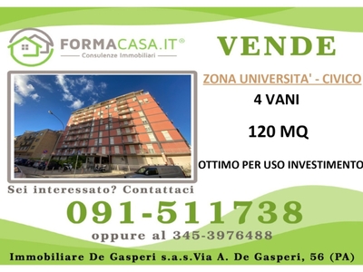 Appartamento in Via Filippo Marini, Palermo, 1 bagno, 120 m², 5° piano