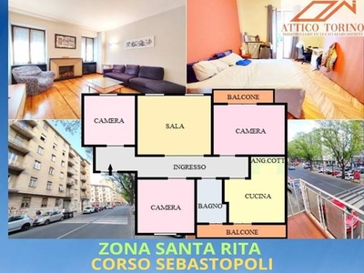 Appartamento in vendita a Torino corso Sebastopoli, 248