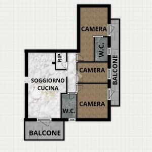 Appartamento in vendita a San Martino Buon Albergo via Gianfranco Miglio, 3