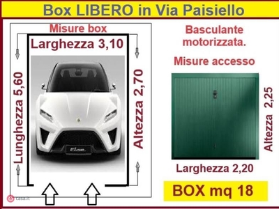 Garage/Posto auto in Vendita in Via Giovanni Paisiello a Milano