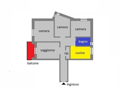 Appartamento in Vendita a Genova, zona San Teodoro, 139'000€, 100 m²