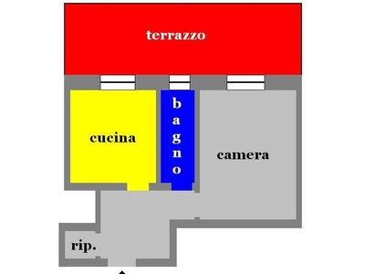 Quadrilocale in Vendita a Genova, zona Di Negro, 72'000€, 51 m²