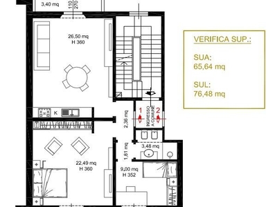 Trilocale in Vendita a Firenze, zona Le cure, 348'000€, 78 m²