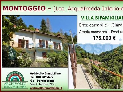 Villa in vendita in Località Acquafredda Inferiore, Montoggio