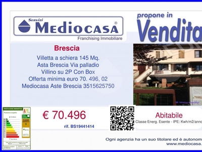 Villetta a schiera in
vendita a
Brescia