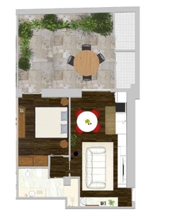 Bilocale in Viale Merello, Cagliari, 1 bagno, giardino privato, 60 m²