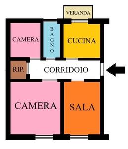 Appartamento da ristrutturare a Livorno