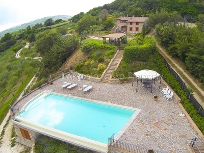 Typical Tuscan Farmhouse For Sale With Swimming Pool And Splendid View Of The Hills.