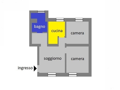 Appartamento in Vendita a Genova, zona Principe, 63'000€, 77 m²