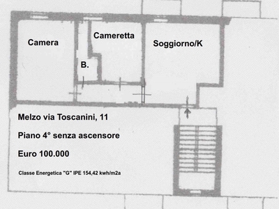 Appartamento in vendita a Melzo via Toscanini 11