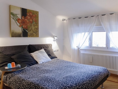 Camera con terrazza in appartamento con 3 camere da letto a Axa, Roma