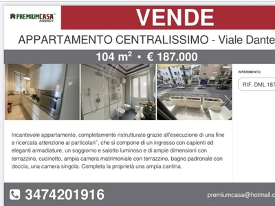 Appartamento in vendita a Cassino viale Dante, 103