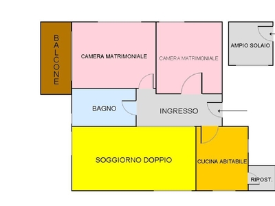 Trilocale ristrutturato in via magenta, Sesto San Giovanni