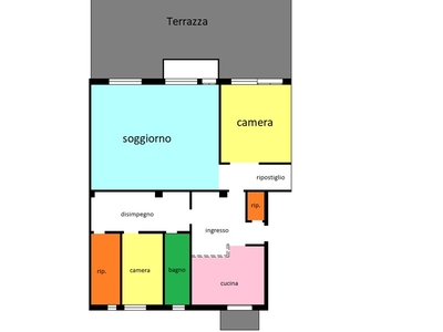 Trilocale in Vendita a Venezia, 240'000€, 153 m², con Box