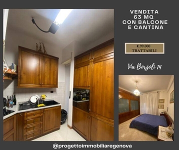 Appartamento in vendita a Genova via Borzoli, 14D