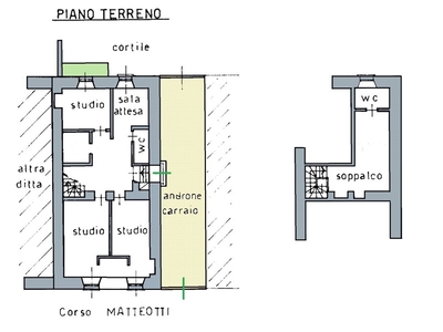 Ufficio in Affitto a Torino, zona Centro, 1'450€, 86 m²