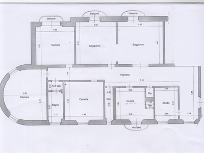Appartamento a Livorno, 6 locali, 2 bagni, 185 m², 1° piano, ascensore