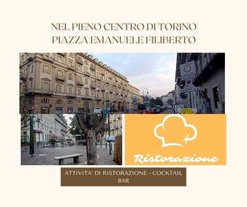 Torino Centro Piazza Emanuele Filiberto - vendita ristorante
