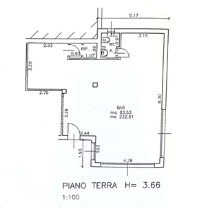 Negozio con giardino a Abano Terme