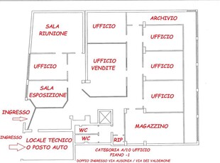 Rif. 1485 - Palermo, Ausonia vendita uffici mq 393 piano-1