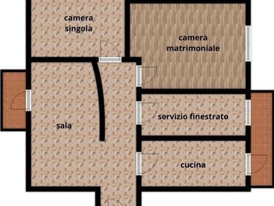 Trilocale in Vendita a Pistoia, 180'000€, 85 m², arredato