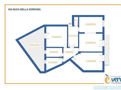 Appartamenti Palermo Duca della verdura 70 cucina: Cucinotto,