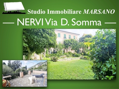 Nervi, via Donato Somma, villa con giardino e terrazza