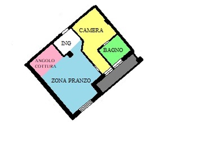 Bilocale in Vendita a Venezia, 80'000€, 50 m²