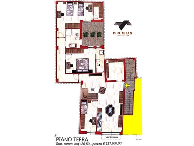 Palazzo in Via Simeana, Francavilla Fontana, 126 m², stato grezzo