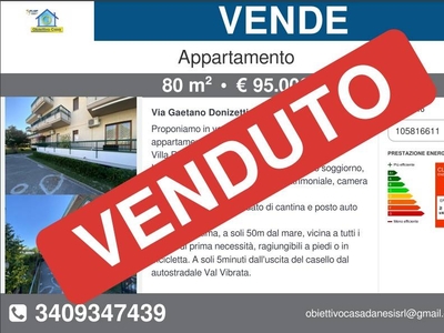 Appartamento in vendita a Martinsicuro via Gaetano Donizetti