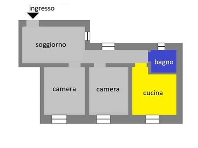 Appartamento in Vendita a Genova, zona San Teodoro, 95'000€, 85 m²