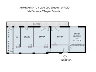 Quadrilocale in Affitto a Catania, zona Zona Ambasciatori - Via E. D'Angiò, 900€, 120 m²