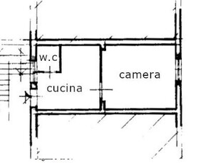 Trilocale in Vendita a Torino, 19'500€, 35 m²