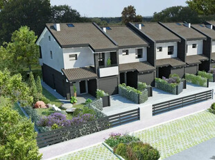 Villa a schiera nuovo con giardino privato di mq. 30 e con garage