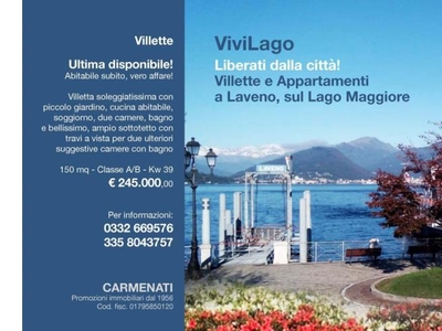 Villetta a schiera in vendita a Laveno-Mombello, Frazione Laveno