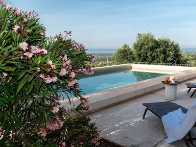 Trullo + Lamia, 10 minutes from the sea, pool with sea view