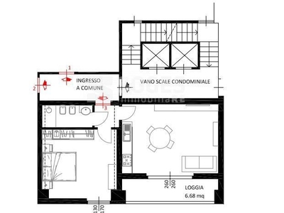 Bilocale in Vendita a Firenze, zona Campo Di Marte-viale Volta, 278'000€, 55 m²