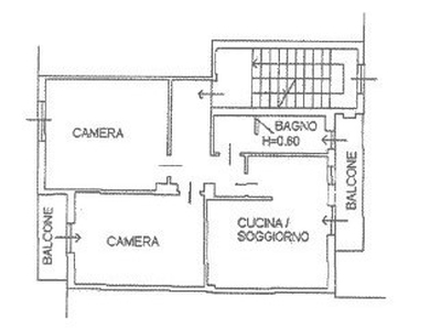 Quadrilocale in Vendita a Novara, 21'705€, 65 m²