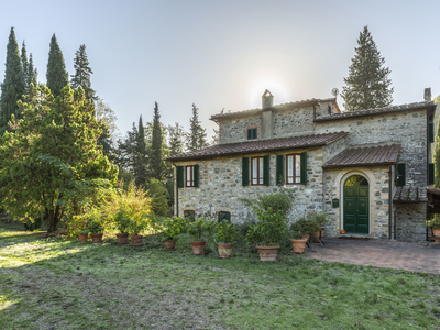 Casali rustici con piscina e vigneto nel Chianti