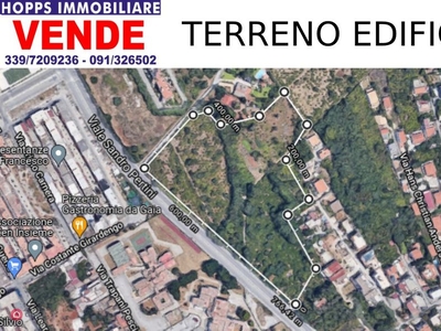 Terreno edificabile in Vendita in Via SANDRO PERTINI a Palermo