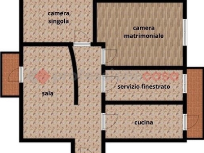 Trilocale in Vendita a Pistoia, 180'000€, 85 m², arredato