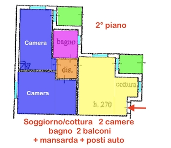 Trilocale abitabile in zona Riglione,oratoio a Pisa