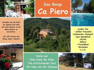 Ferienhaus Ca Piero mit Pool bis 12 Personen