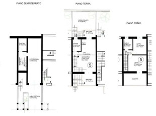 Villa a schiera nuovo con giardino privato di mq. 25 e con garage