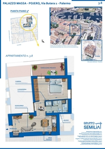 Appartamento in vendita 1 Stanza da letto a Palermo