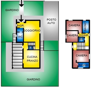 Villa con giardino, Santa Maria a Monte montecalvoli alto