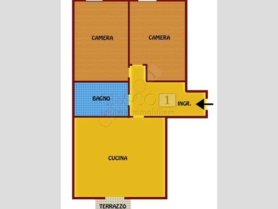 Trilocale in Vendita a Vicenza, 115'000€, 102 m², con Box