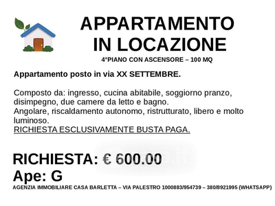 Appartamento in Affitto in Via XX Settembre a Barletta