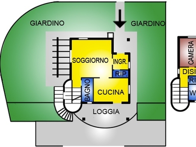 Villa con giardino, Santa Maria a Monte montecalvoli alto